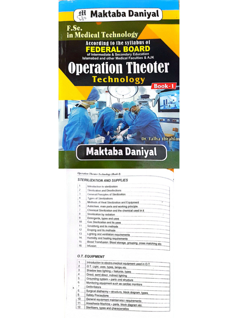 OT 1st Year Sterilization and OT Techniques | PDF