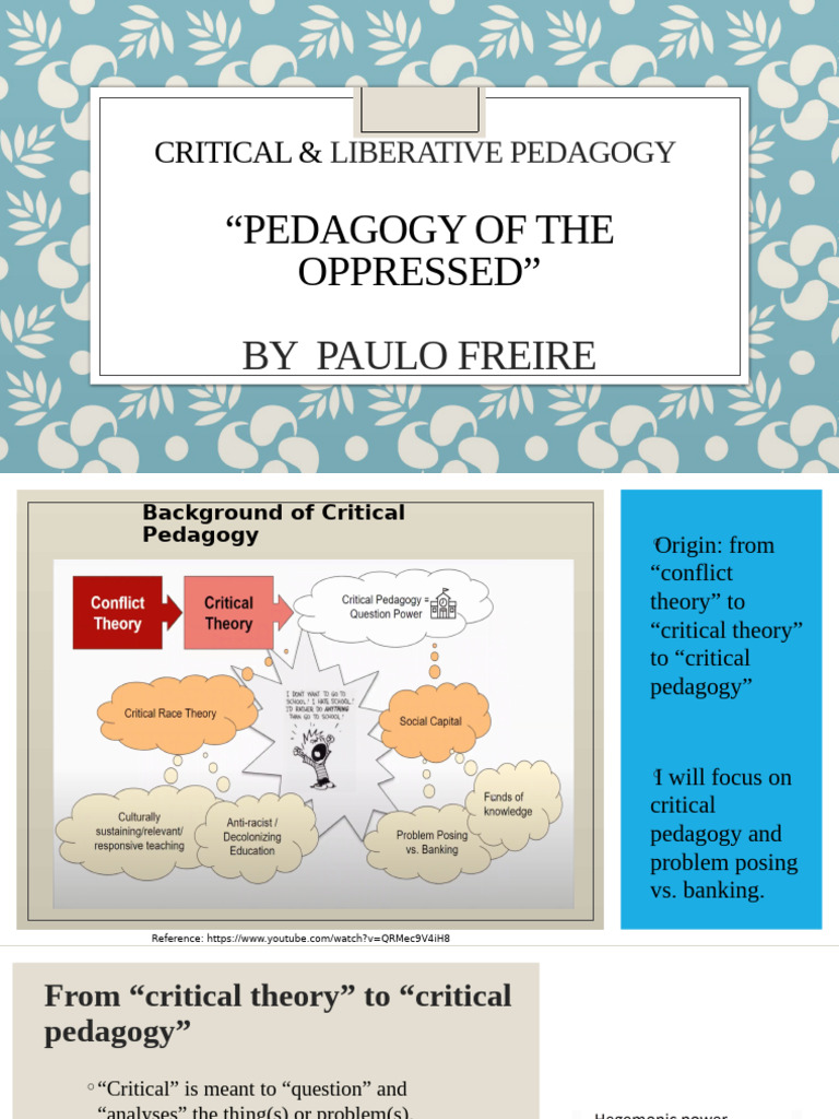 Understanding Critical Pedagogy Concepts | PDF | Pedagogy | Learning