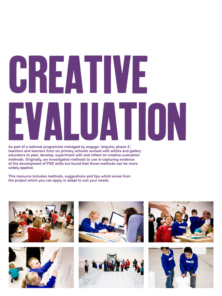 Creative Evaluation Methods for Learning | PDF | Learning | Drawing