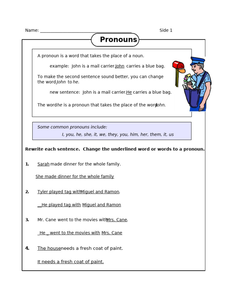 Understanding Plural and Possessive Pronouns | PDF | Grammatical Number ...