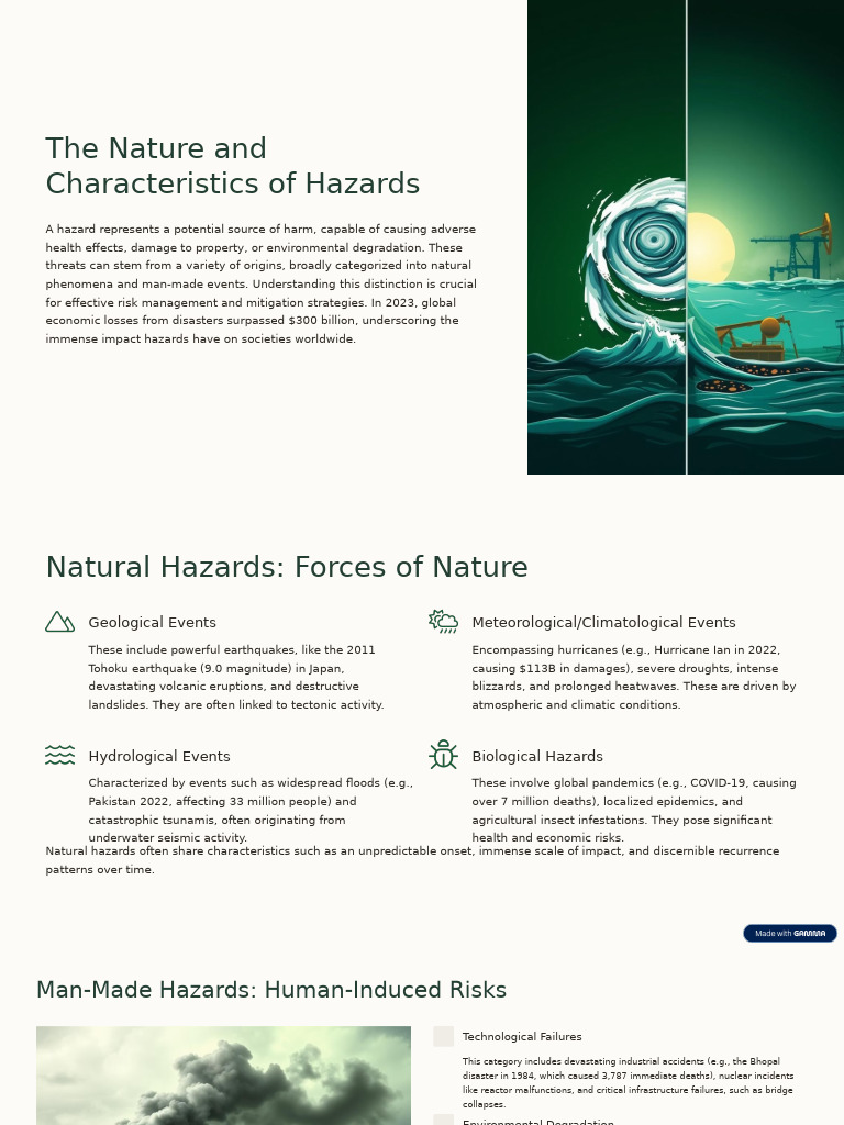 Understanding Hazards: Types and Risks | PDF | Natural Disasters | Hazards