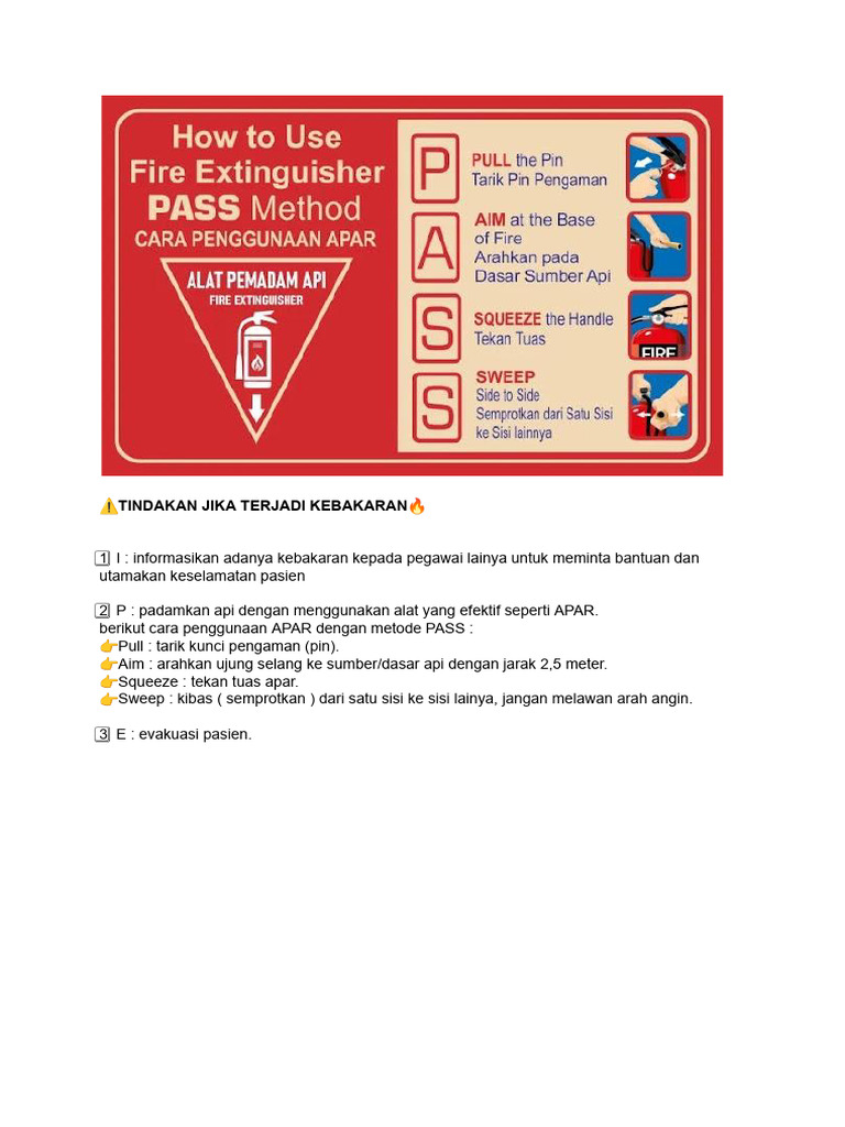 Metode PASS untuk Penggunaan APAR | PDF