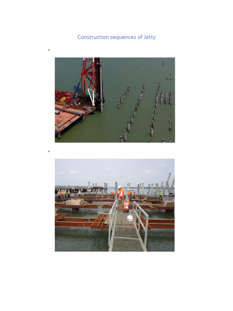Jetty Construction Sequence Guide | PDF