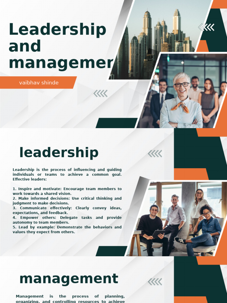 Leadership vs Management Explained | PDF | Leadership | Motivational