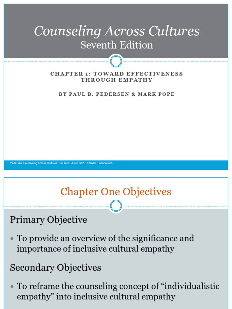 Cultural Counseling Empathy Overview | PDF | Psychotherapy | Empathy