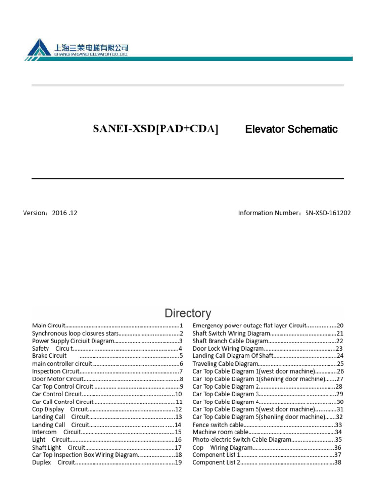 Elevator Wiring Schematic Overview | PDF | Elevator | Electrical Connector