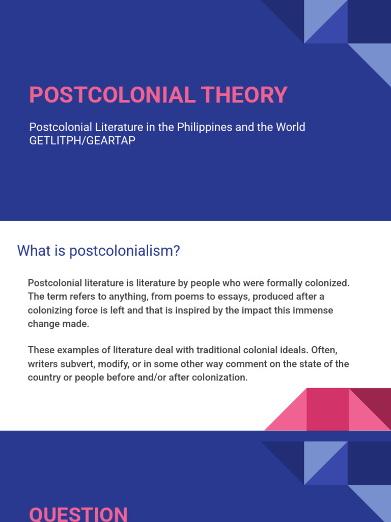 Understanding Postcolonial Theory | PDF | Postcolonialism | Liberal ...