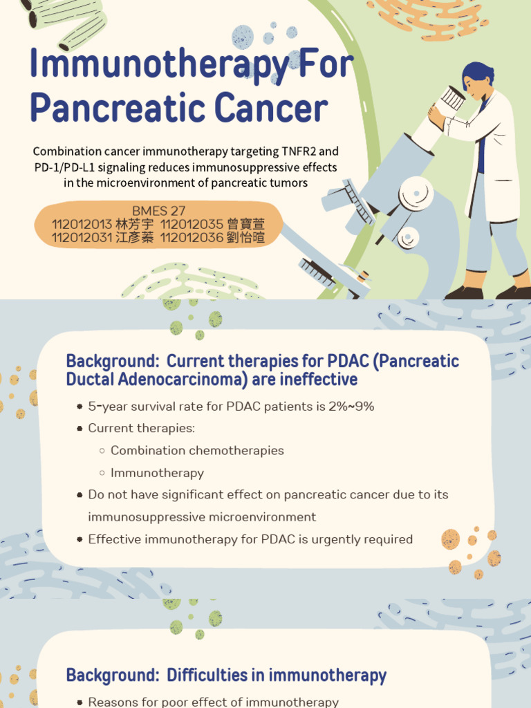 TNFR2 and PD-L1 Combo Therapy in PDAC | PDF | Pancreatic Cancer ...