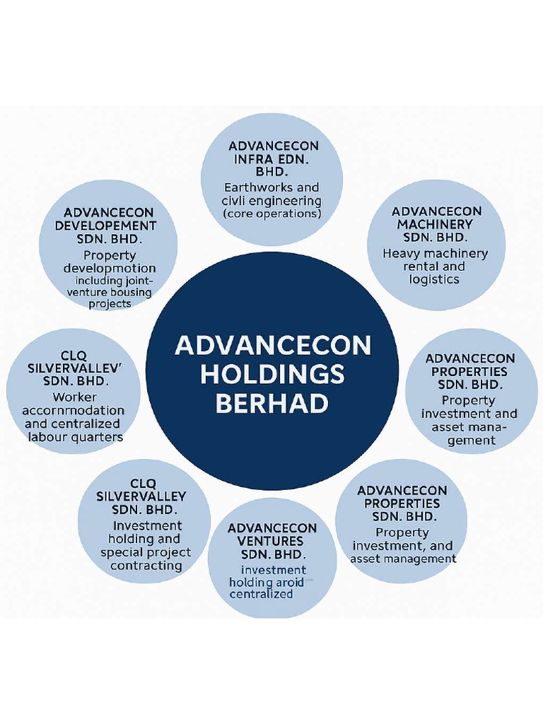 Organizational Structure of Advancecon Holdings | PDF
