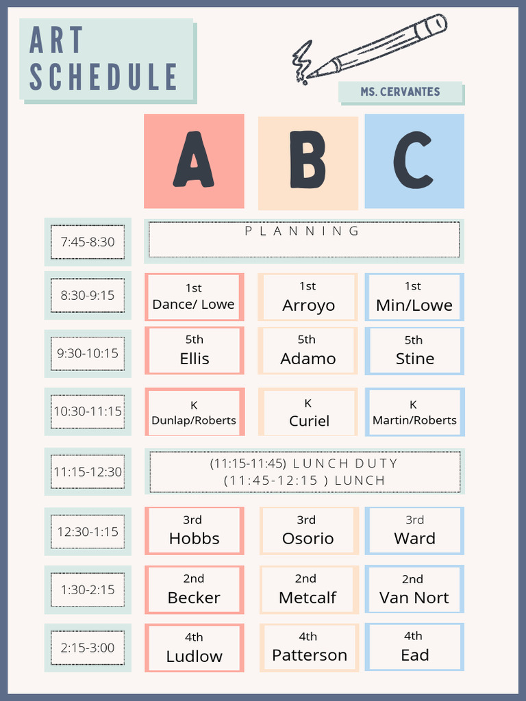 ABC Schedule Overview | PDF