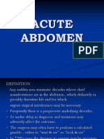 Acute Abdomen Lecture