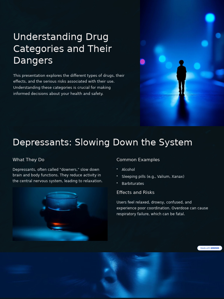Drug Categories: Risks and Effects | PDF | Stimulant | Psychoactive Drugs