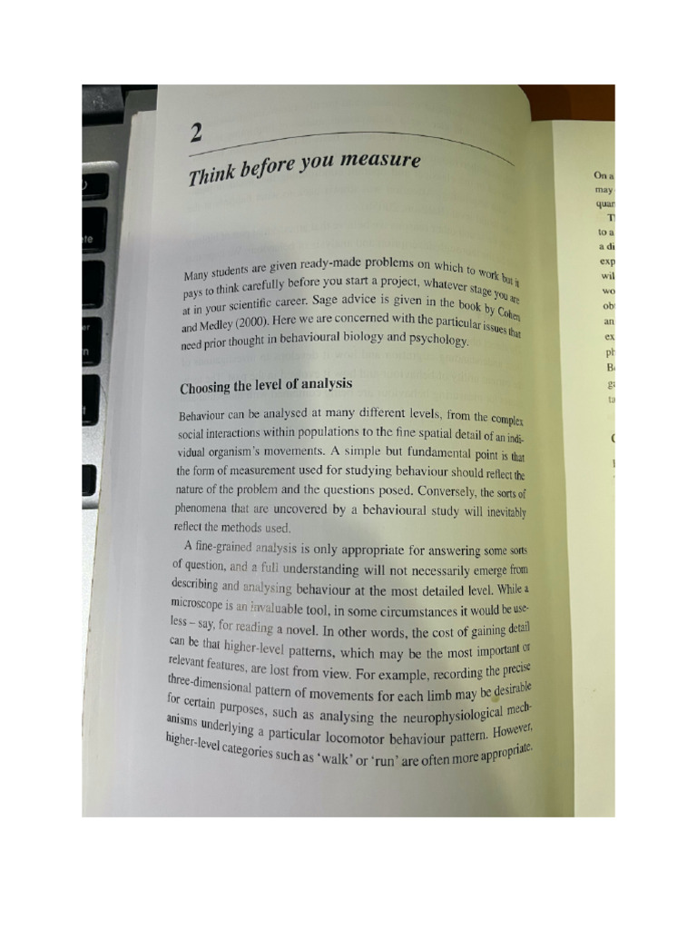 Martin and Bateson Measuring Behaviour Ch2 2021 | PDF