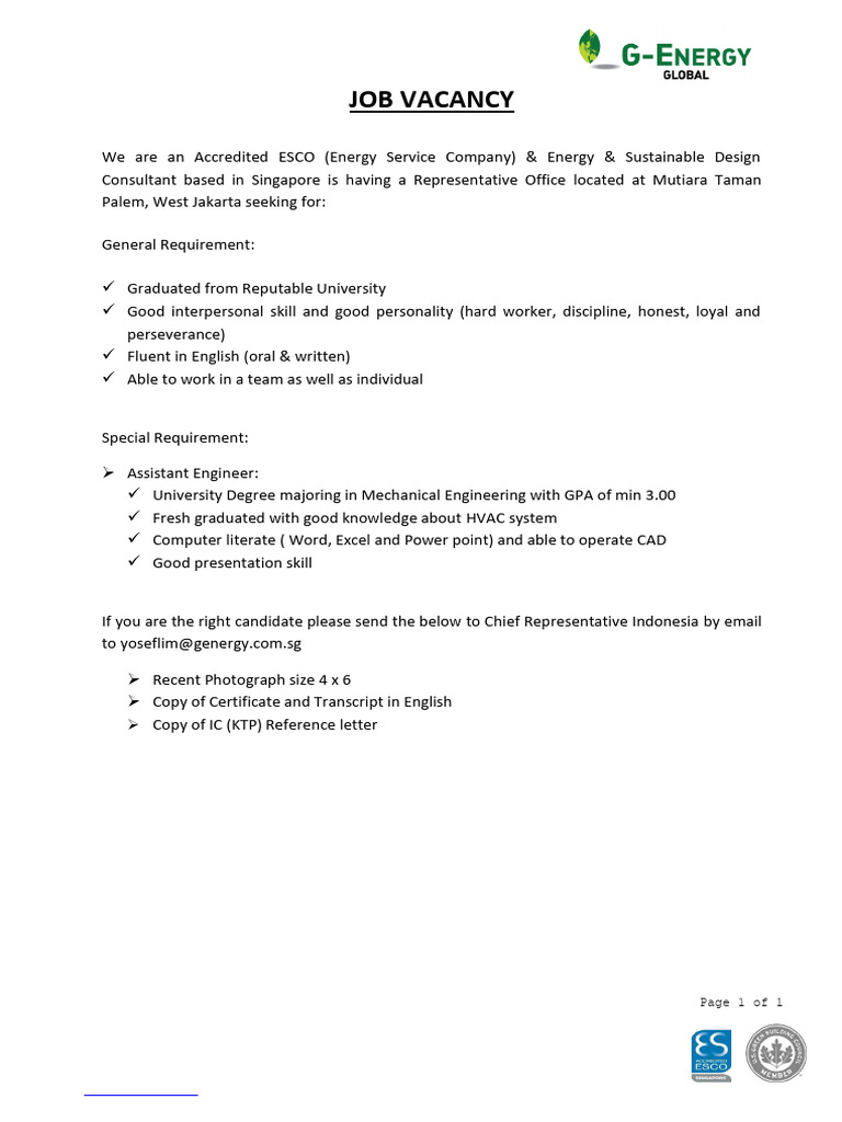Assistant Engineer Job Vacancy | PDF