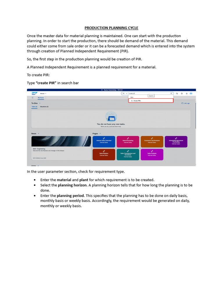 Production Planning and MRP Process Guide | PDF | Computing