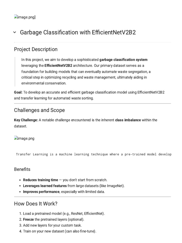 EfficientNetV2B2 for Waste Classification | PDF | Machine Learning ...