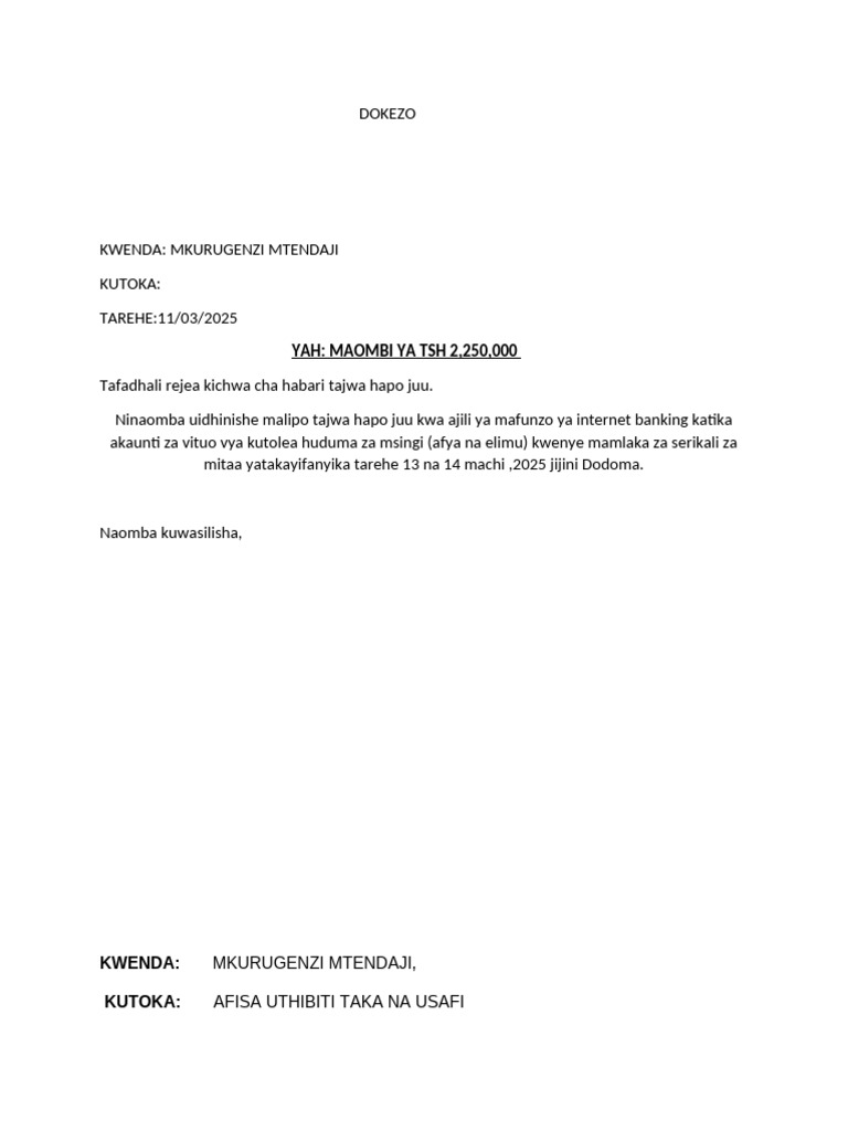 Mwenge Dokezo | PDF
