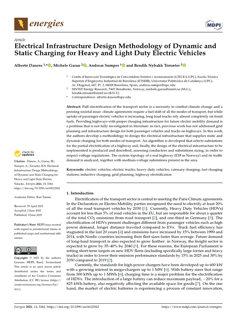Charging Ev Energies 14 03362 v2 | PDF | Electrical Grid | Electric Vehicle