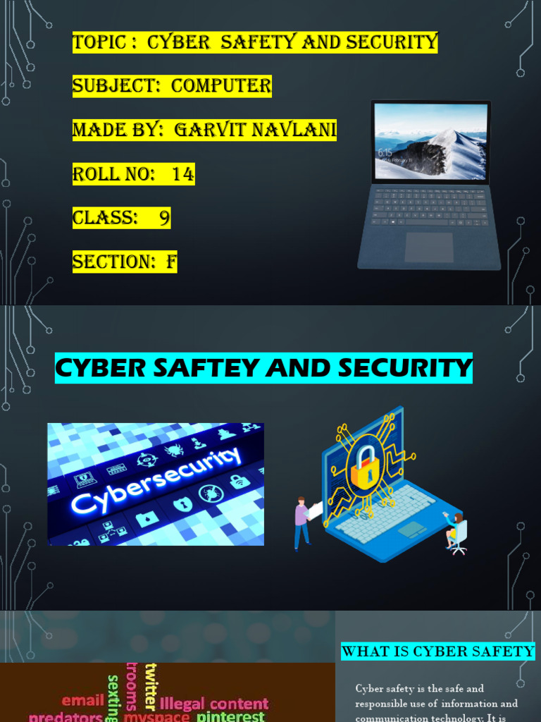 Cyber Safety and Security Guide | PDF