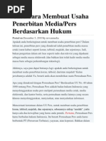 Download Cara Membuat Penerbitan Tabloid by Kapitan Erry Dragunov Pelupessy SN88287412 doc pdf