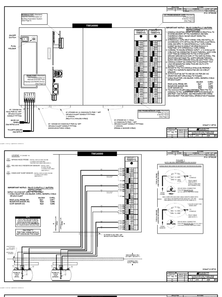 TMS4000 Wiring Installation Guide | PDF | Electrical Wiring | Electric ...