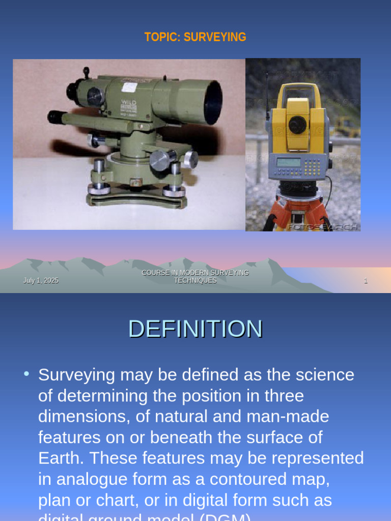 Surveying Basic2021 | PDF | Geodesy | Global Positioning System