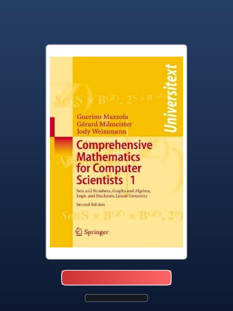 Comprehensive Mathematics For Computer Scientists Ebook and TestBank ...