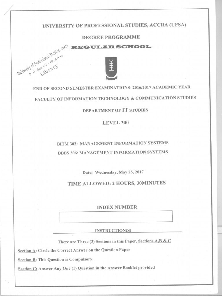Bitm 302 Management Info Systems | PDF