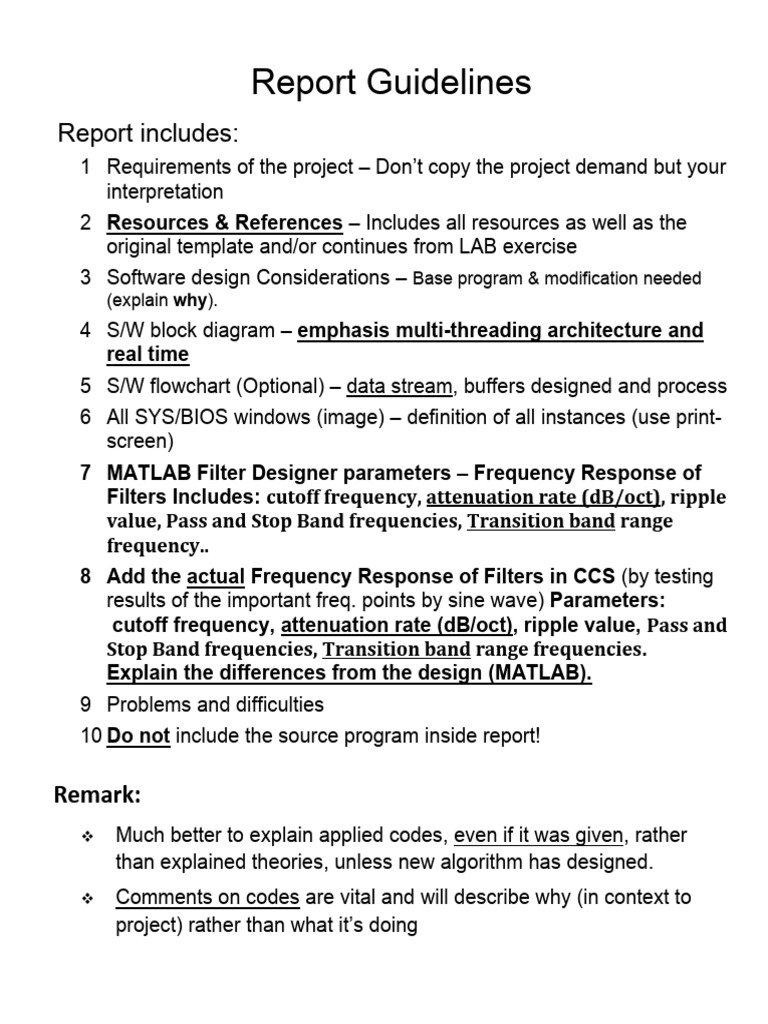 Report instructions pdf