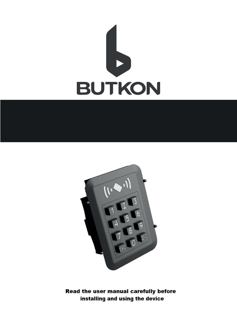 RFID Access Control User Manual | PDF | Password | Computer Engineering