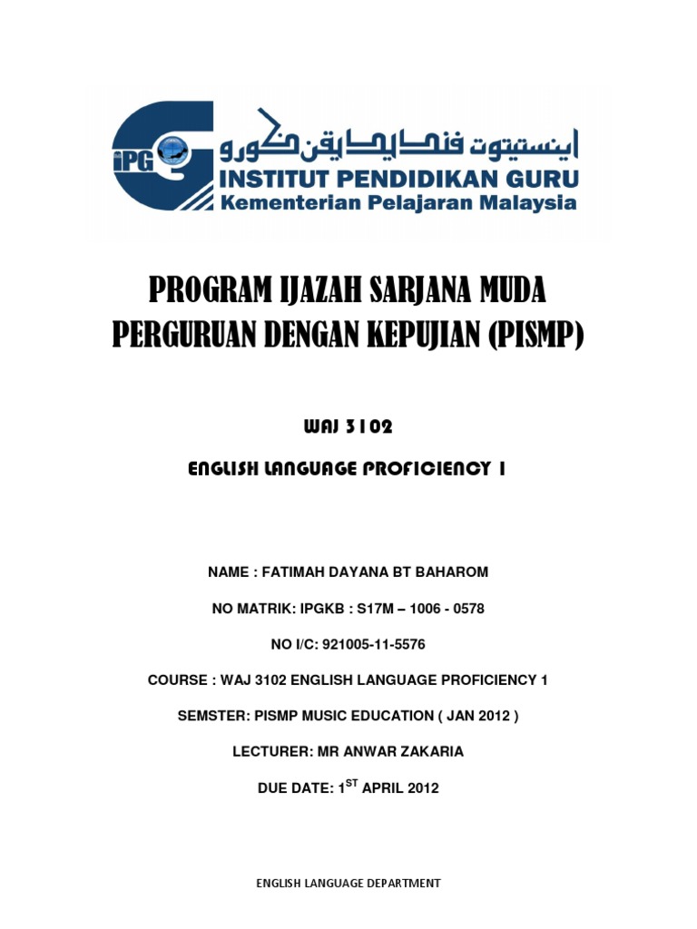 ijazah sarjana muda in english