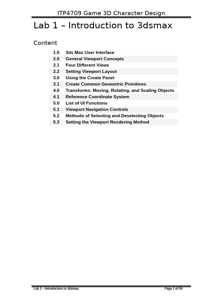 3ds Max Coordinate System Overview | PDF | Cartesian Coordinate System ...