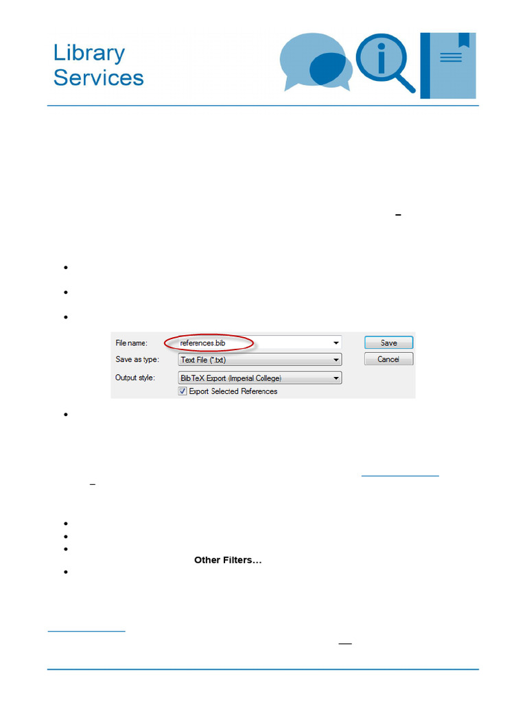Using EndNote with LaTeX and BibTeX | PDF | Computing | Software