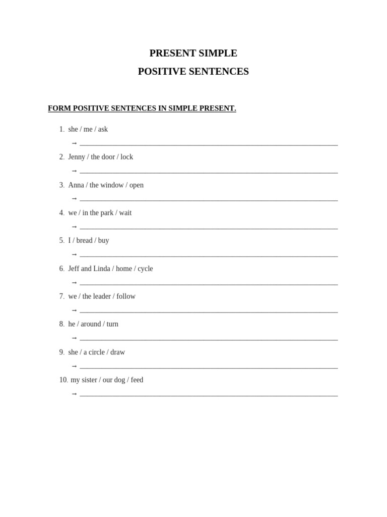 A1ol Present Simple Positive | PDF | Chess Theory | Chess