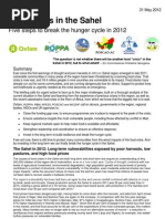 Download Food Crisis in the Sahel Five steps to break the hunger cycle in 2012 by Oxfam SN88289061 doc pdf
