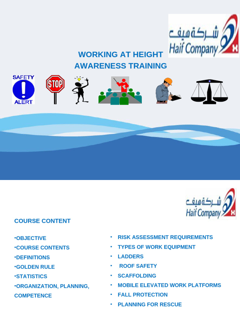 Working at Height Safety Training Guide | PDF | Shock (Circulatory ...