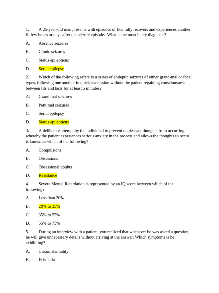 MHN Rev 2025 | PDF | Mental Disorder | Psychosis