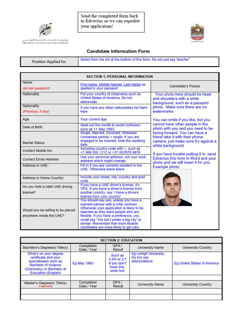 ESE Application Form Instructions 2026 | PDF | Academic Degree | Teachers