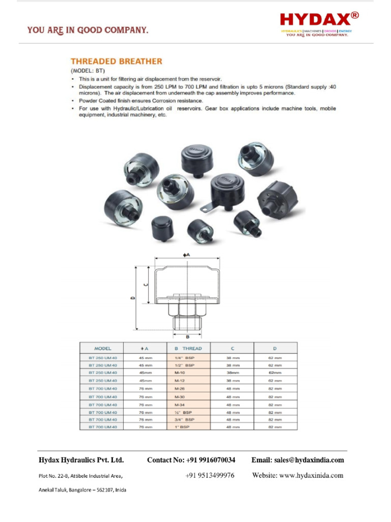 Threaded Breather | PDF