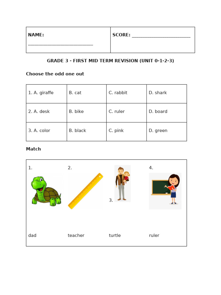 Mid 1st Sem Revision | PDF