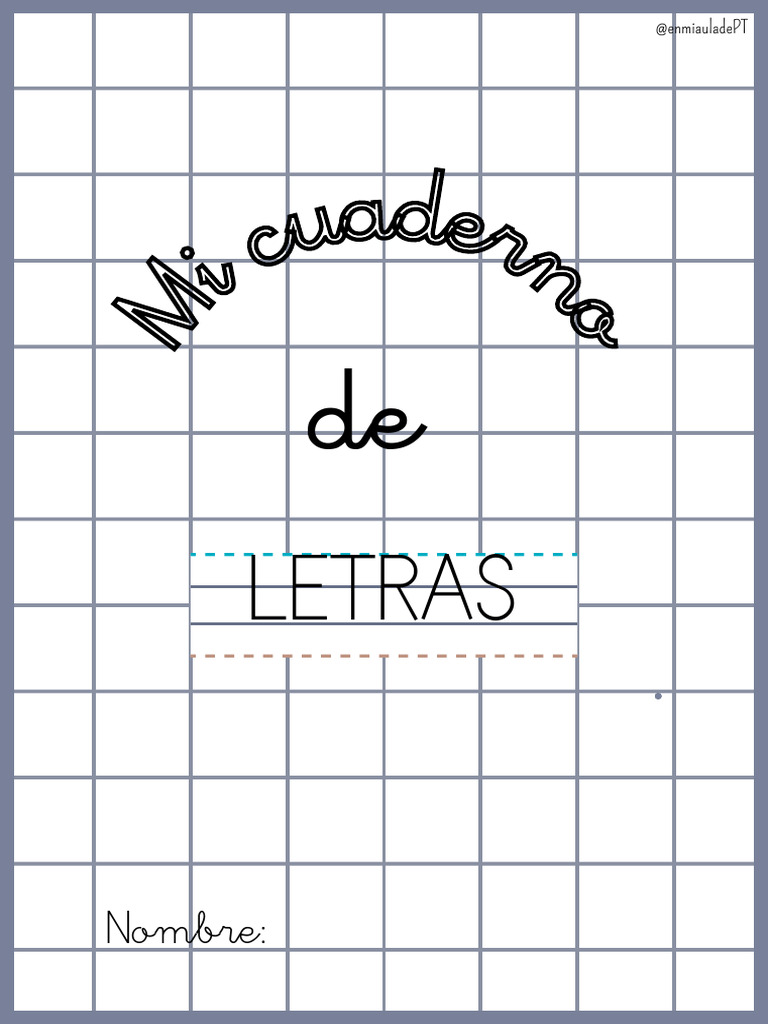 Cuaderno de Letras para Imprimir | PDF