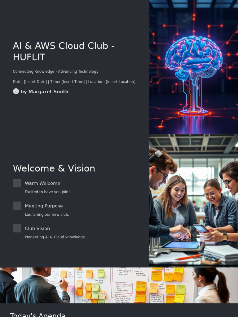 HUFLIT AI & AWS Cloud Club Launch | PDF