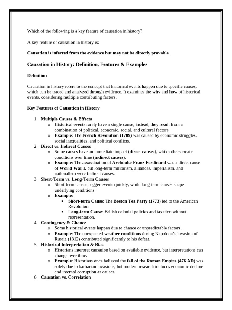 Understanding Causation in History | PDF | Causality | Historian