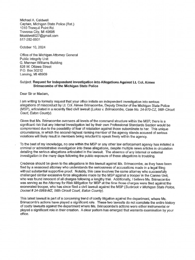 MIAG PIU Letter Signed | PDF