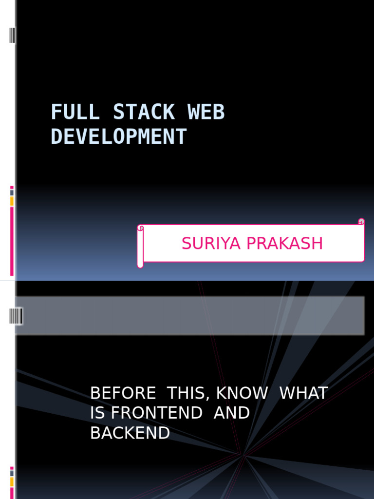 Full Stack Web Development Guide | PDF