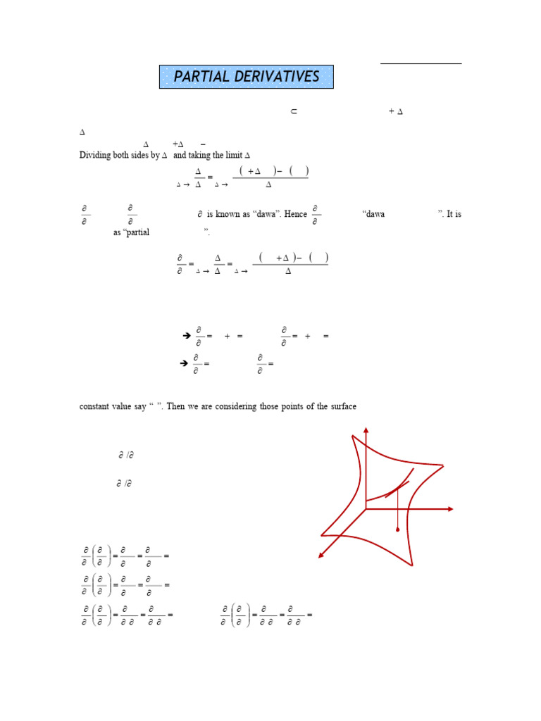 Understanding Partial Derivatives | PDF | Derivative | Function ...