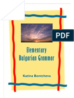 Elementary Bulgarian Grammar Guide