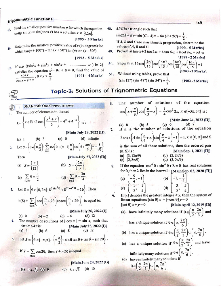 Tri Equations | PDF