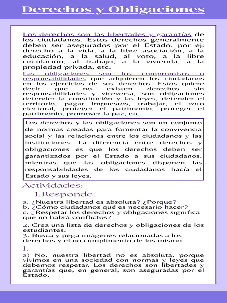 Derechos y Obligaciones Ciudadanas | PDF | Derechos | Votación