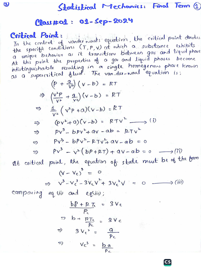 Statistical Mechanics | PDF